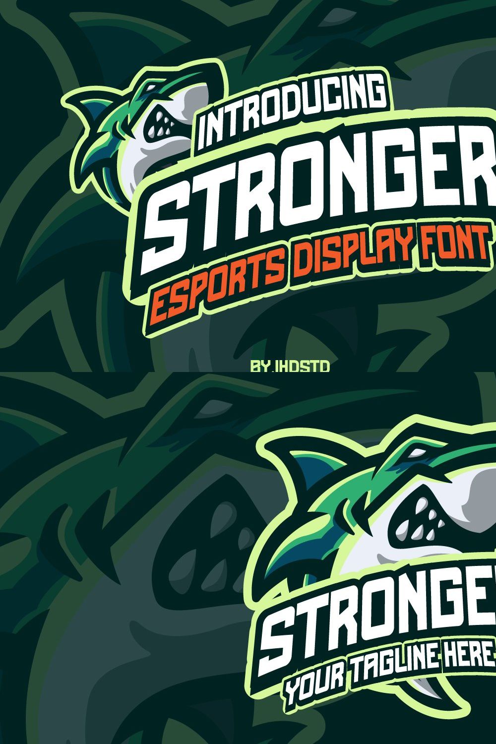 Stronger Esports Ttypeface pinterest preview image.