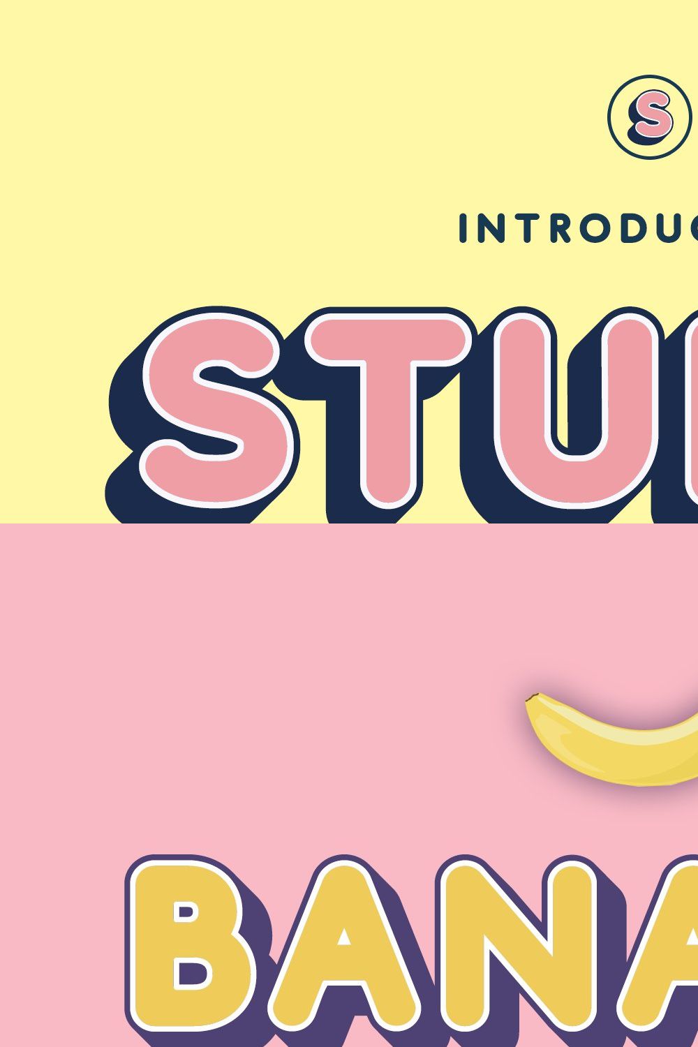 Studly - Layered Font Family pinterest preview image.