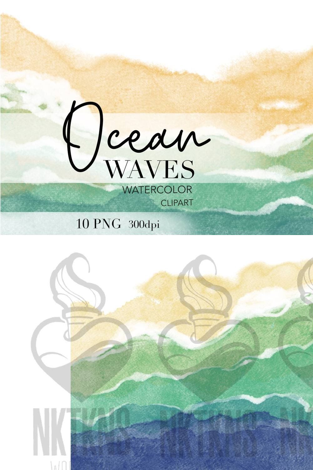 Summer Beach Clipart. Ocean clipart. pinterest preview image.