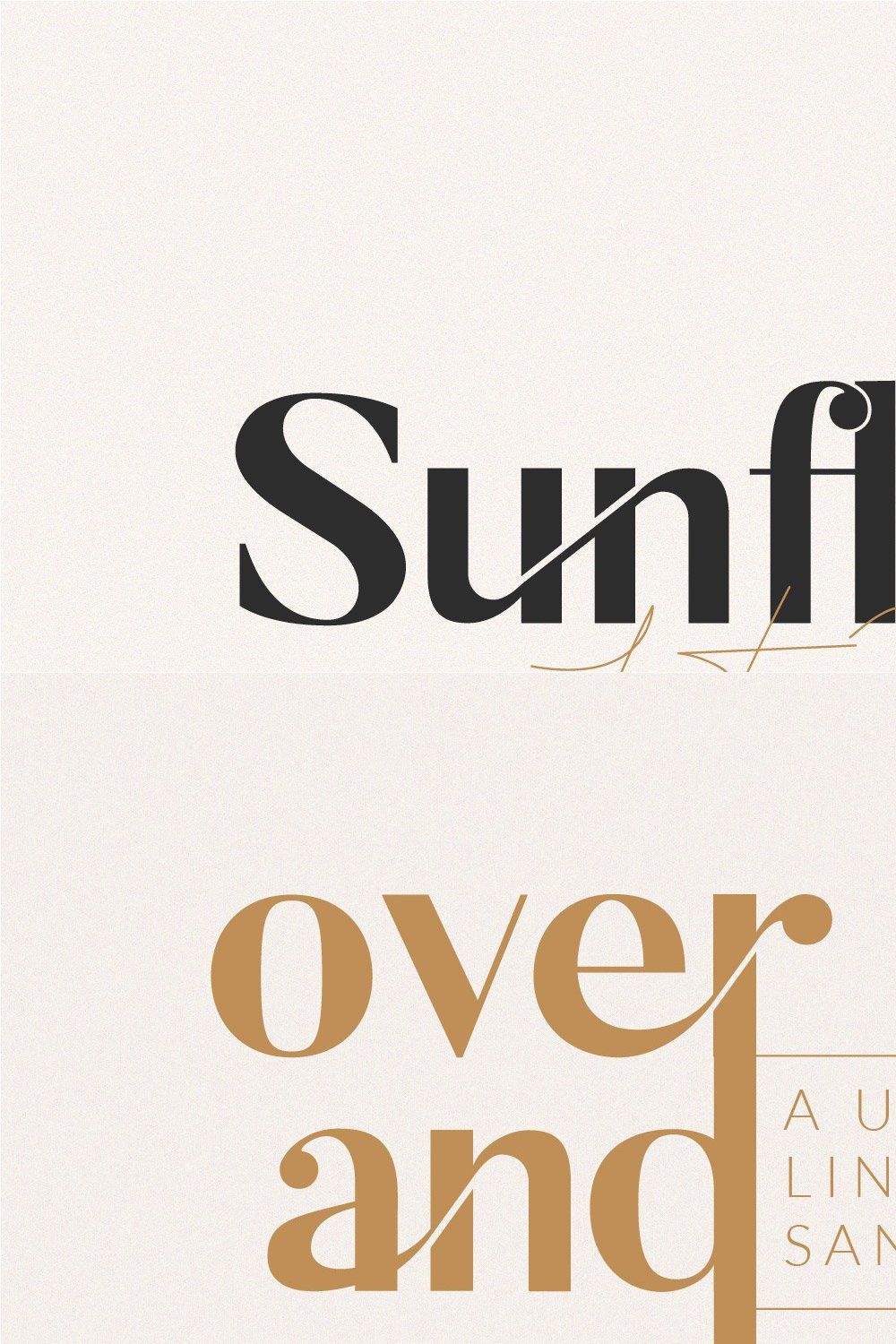 Sunflora - Unique Ligature Font pinterest preview image.