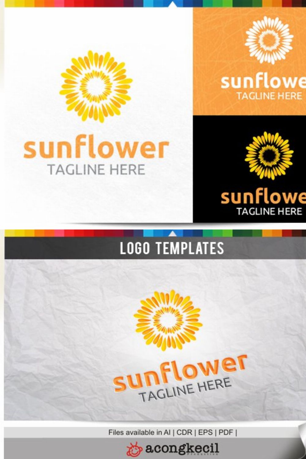 Sunflower pinterest preview image.