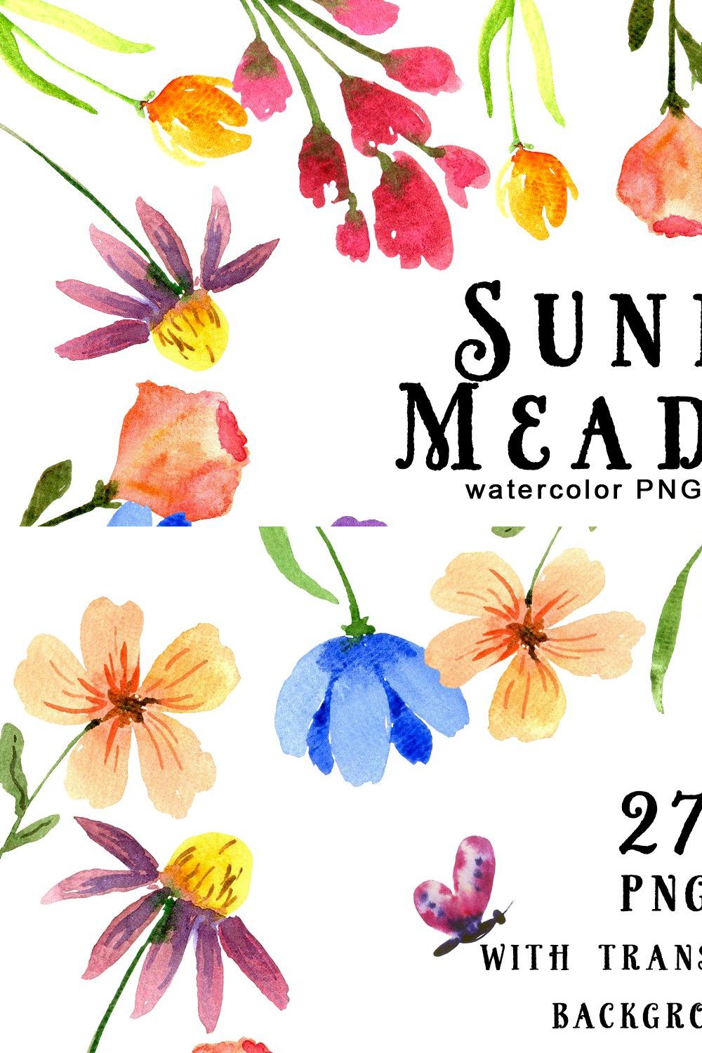 Sunny Meadow pinterest preview image.