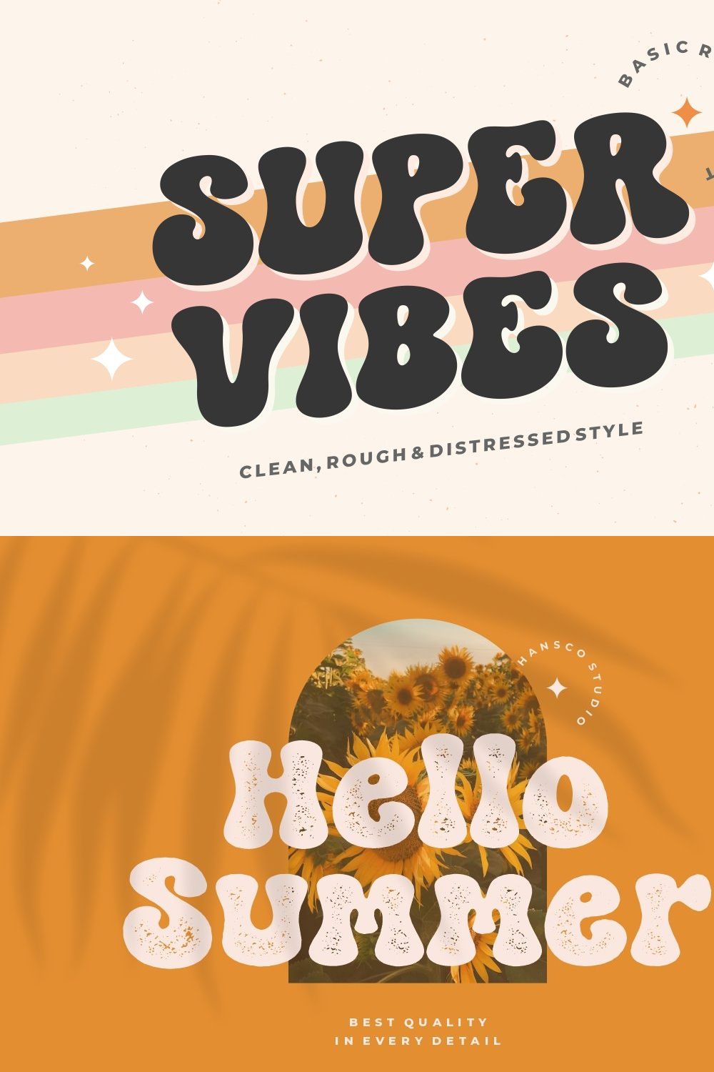 Super Vibes - Retro Groovy Style pinterest preview image.