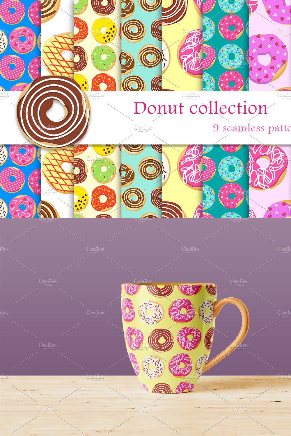 Sweet donuts. pinterest preview image.