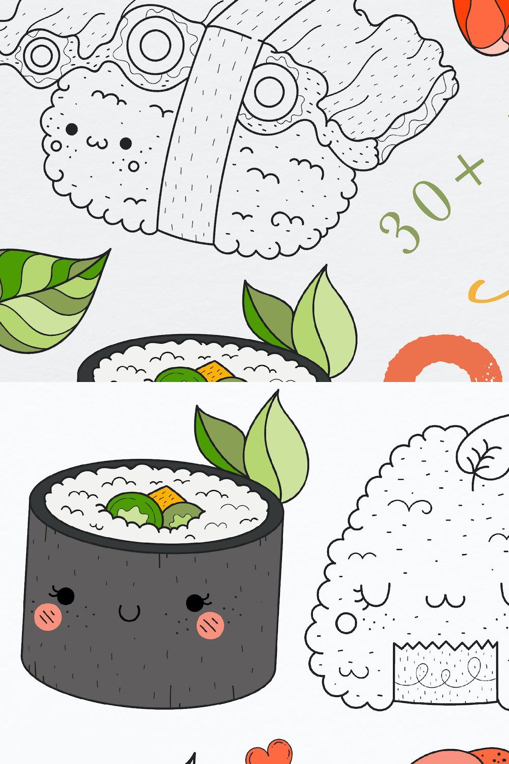 Sweet Sushi Collection pinterest preview image.