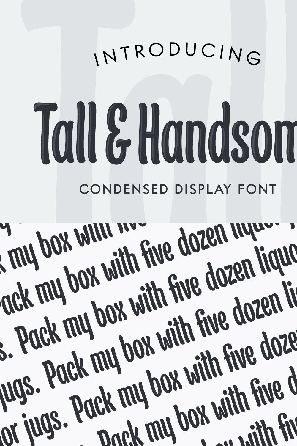 Tall & Handsome - Condensed Display pinterest preview image.