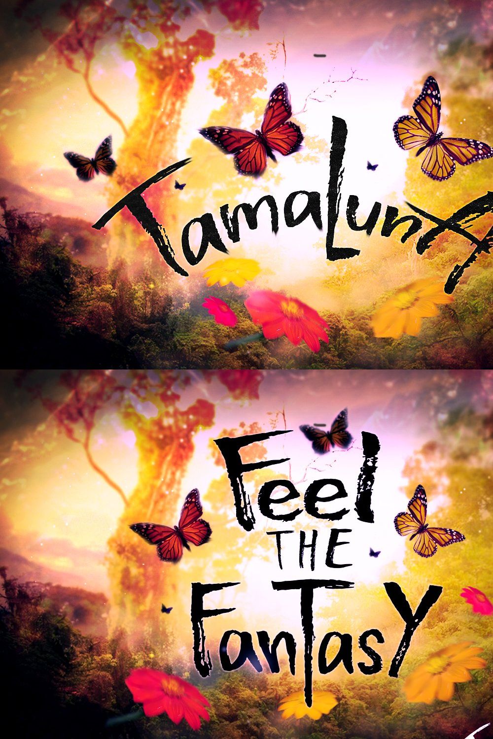 Tamaluna - Typeface pinterest preview image.