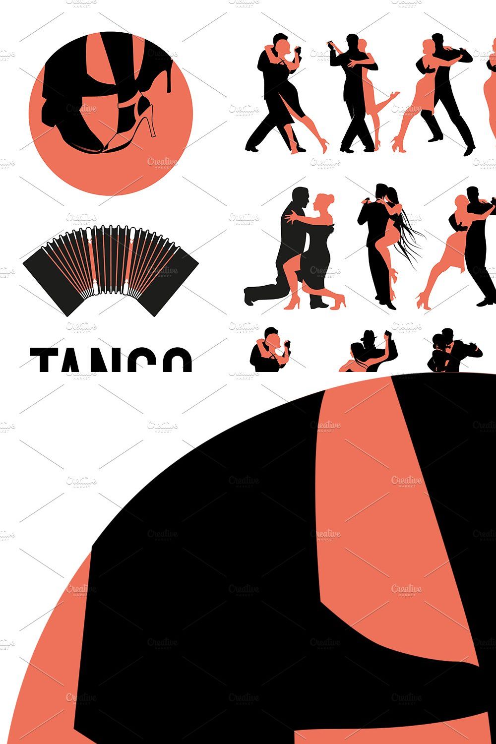 TANGO DANCE CLIPART pinterest preview image.