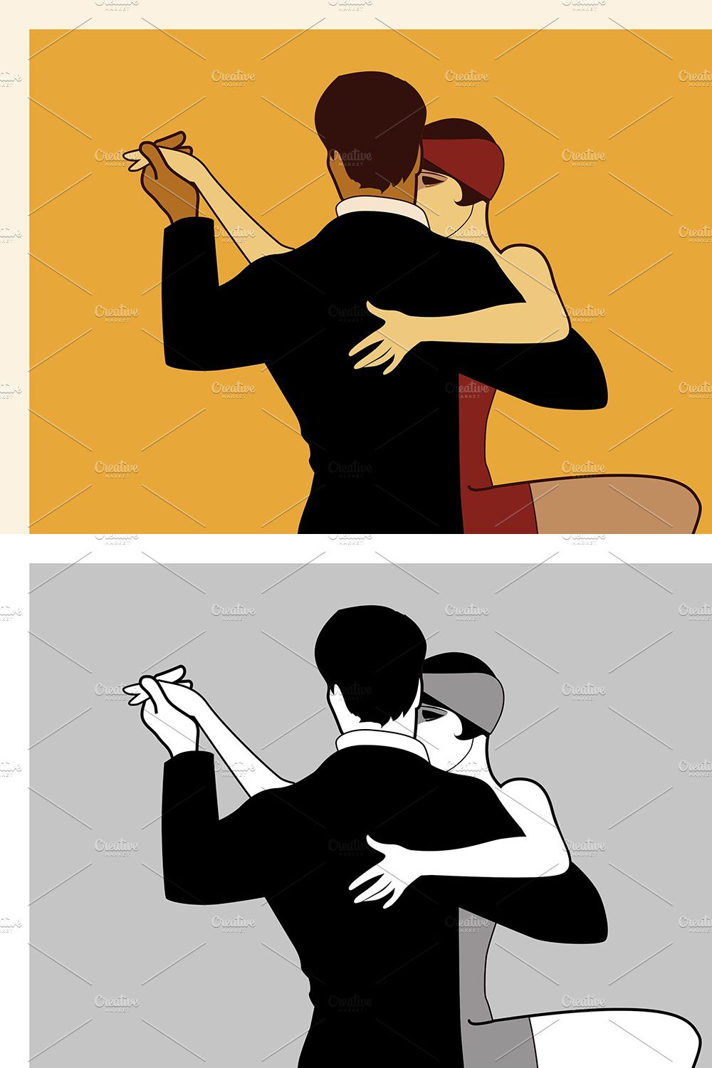 Tango Poster Retro Style I pinterest preview image.