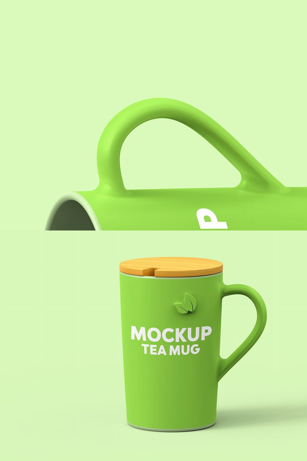 Tea Mug Mockup pinterest preview image.