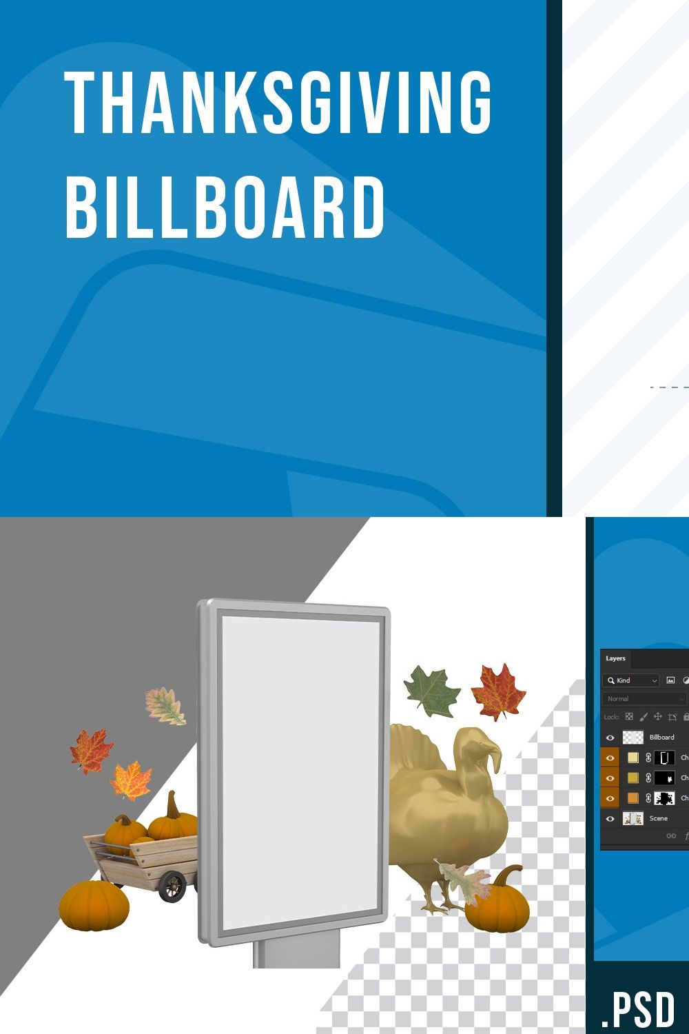 Thanksgiving Billboard pinterest preview image.