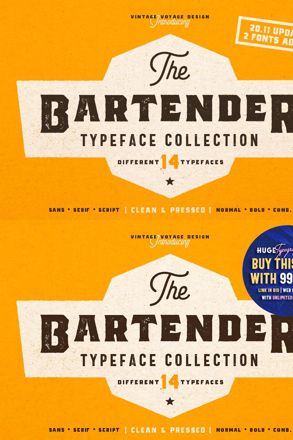 The Bartender Collection pinterest preview image.