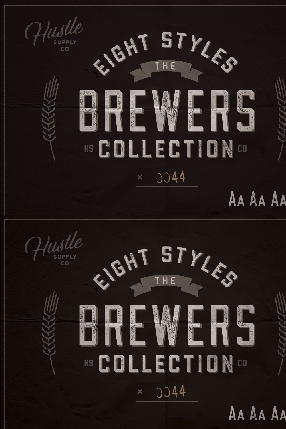 The Brewers Font Collection pinterest preview image.