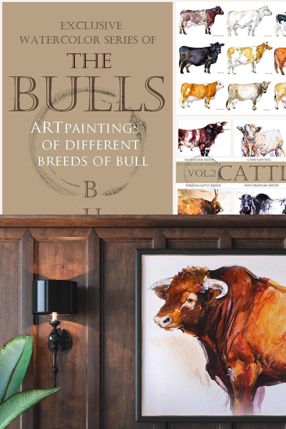 the Bull. Ox. Bison. Buffalo. Cow. pinterest preview image.
