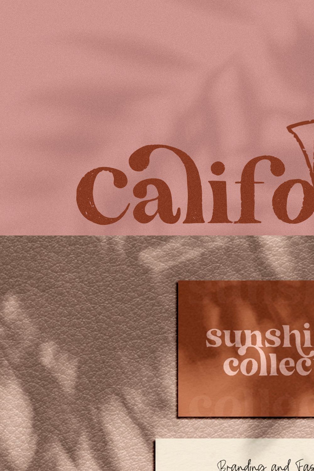 The California | Serif Font Duo pinterest preview image.