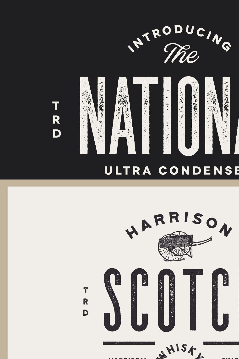 The National | Condensed Type Family pinterest preview image.