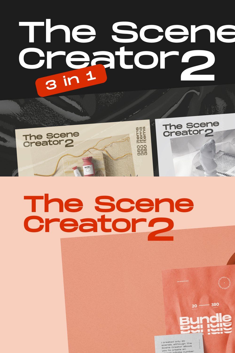 The Scene Creator 2 - Bundle 3 in 1 pinterest preview image.