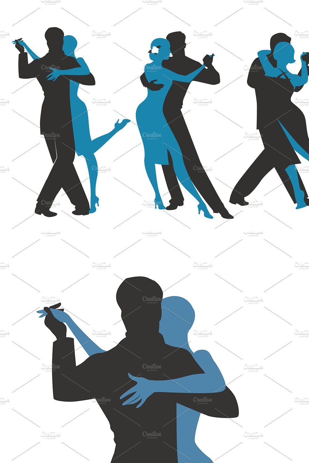 Three couples dancing tango pinterest preview image.