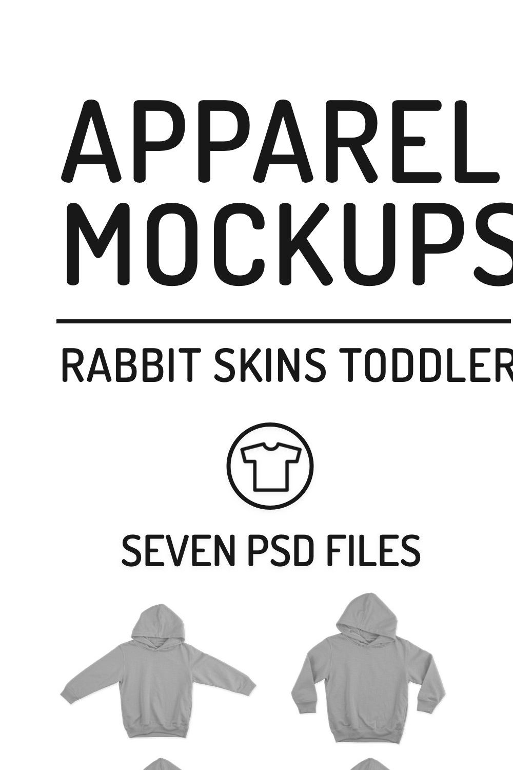 Toddler Pullover Sweatshirt Mockups pinterest preview image.