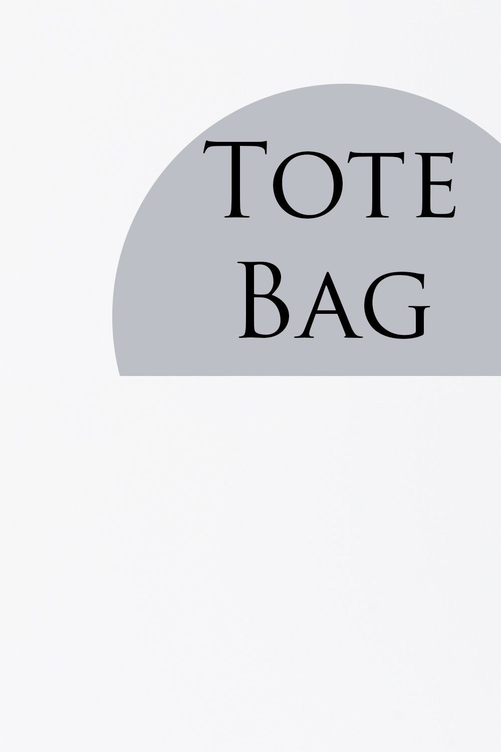Tote Bag mockup - Woman carrying bag pinterest preview image.