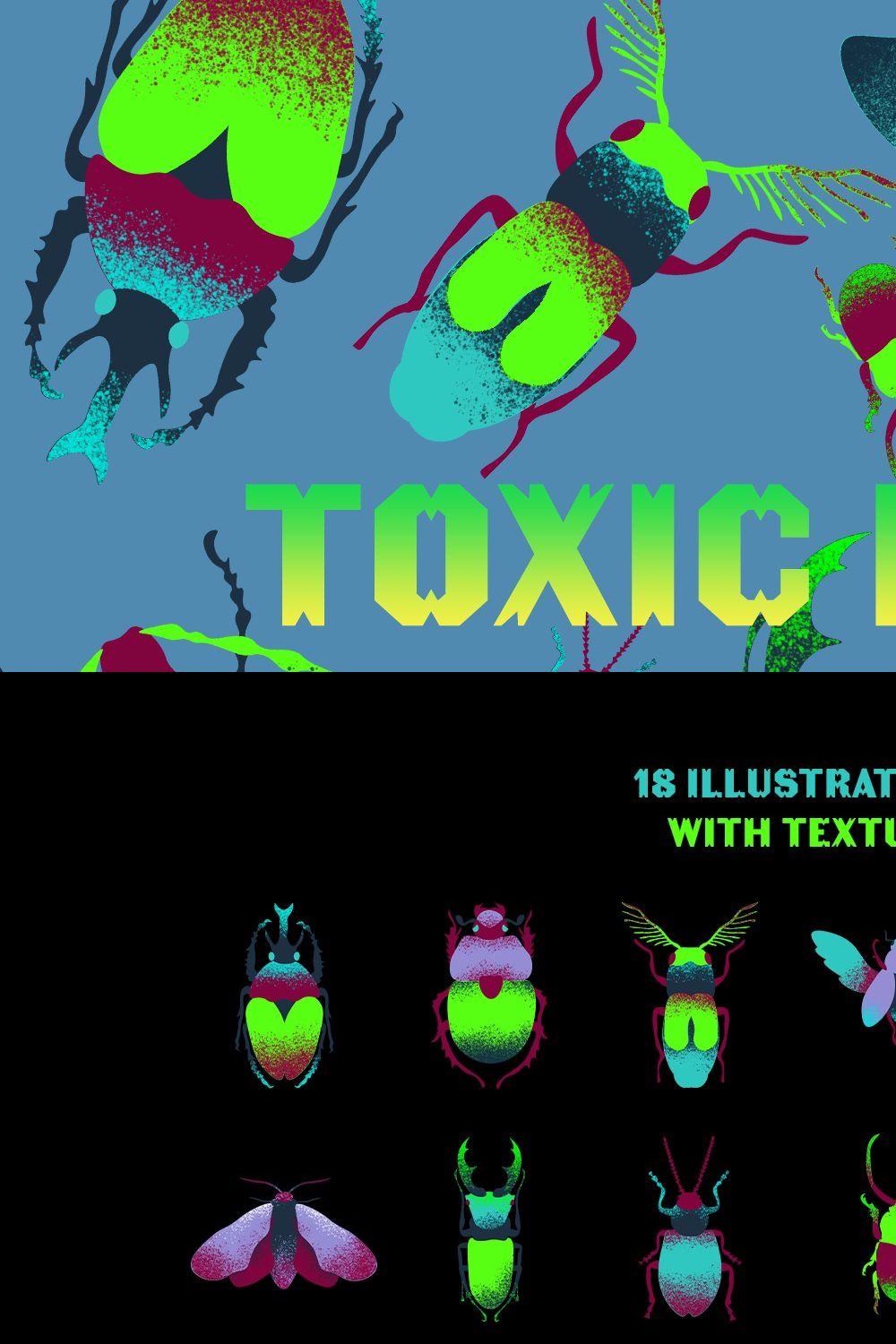 Toxic bugs pinterest preview image.