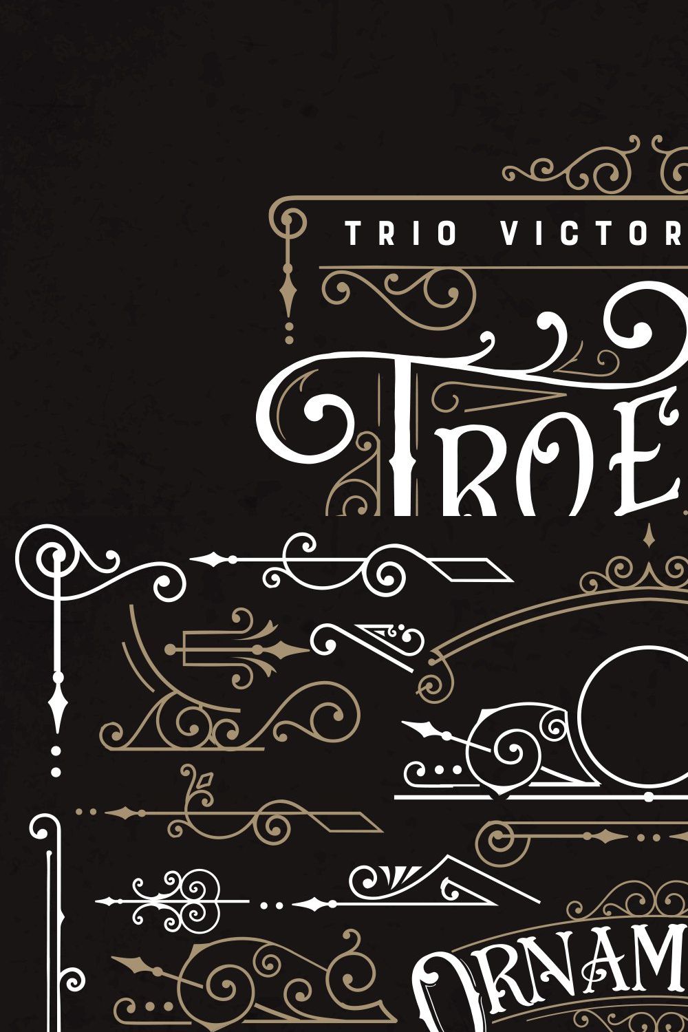 Troemys Font Trio and extras pinterest preview image.
