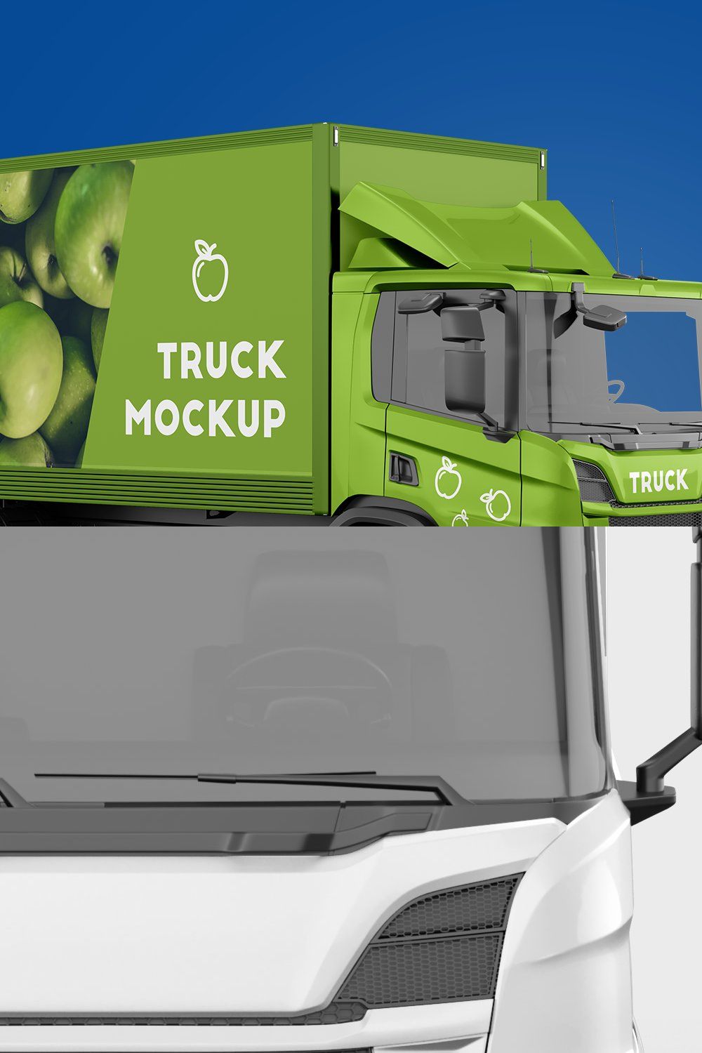 Truck Mockup 3 pinterest preview image.