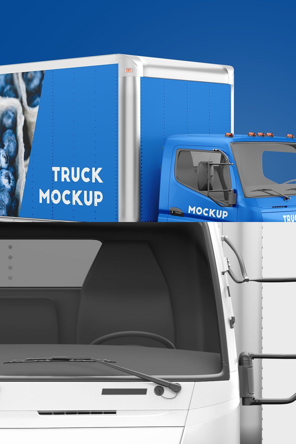 Truck Mockup 4 pinterest preview image.