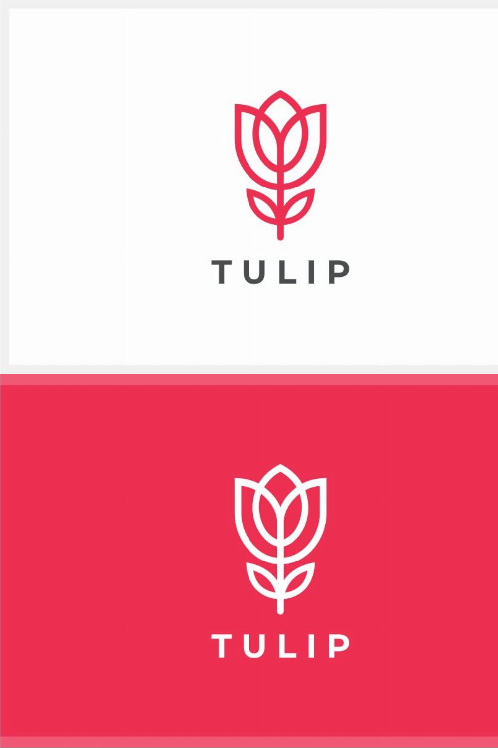 Tulip Logo pinterest preview image.