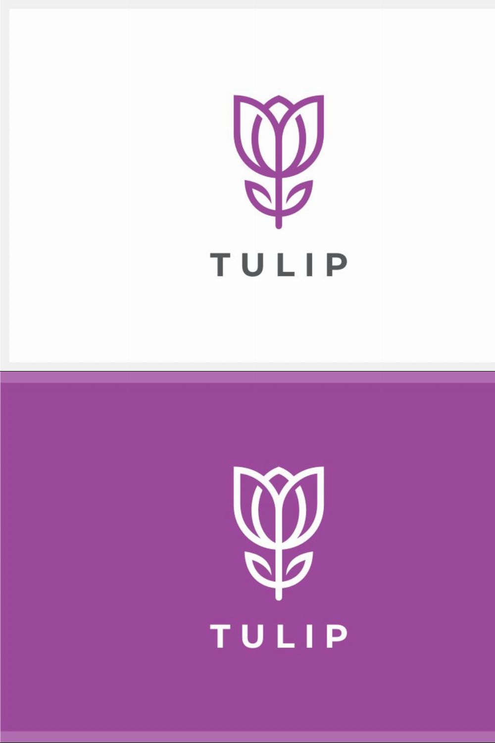 Tulip Logo pinterest preview image.