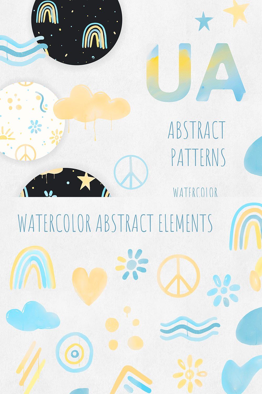 UA Abstract watercolor patterns pinterest preview image.