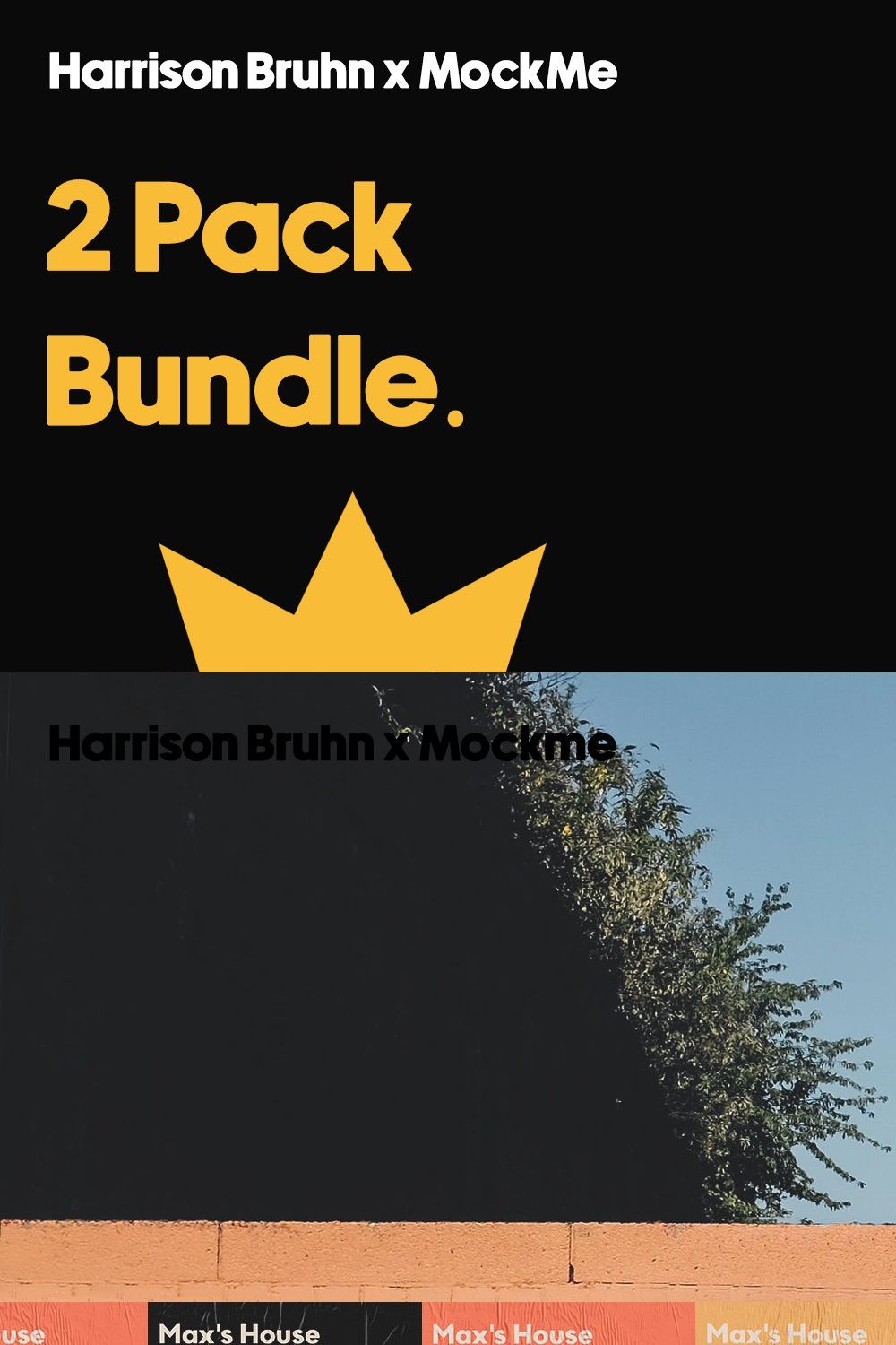 Urban Outdoor Poster Mockup Bundle 2 pinterest preview image.