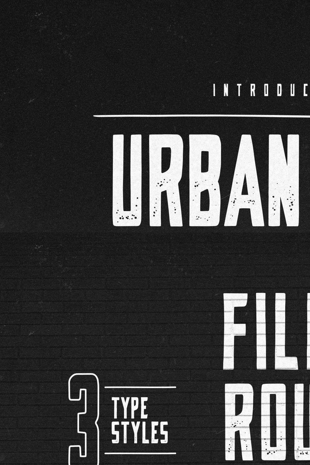 Urban Pier- Handcrafted Display Font pinterest preview image.