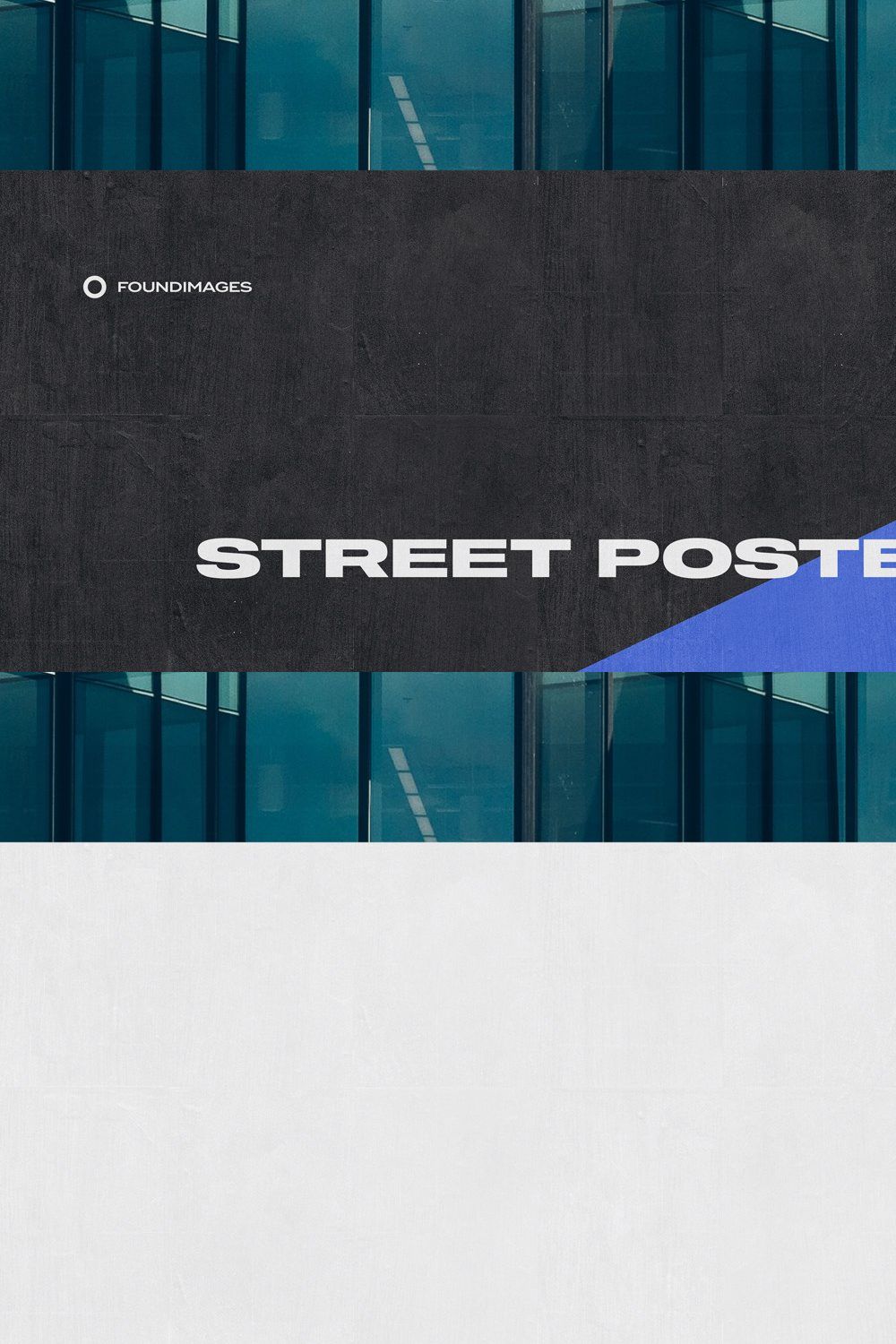 Urban Poster Mockup Street PSD pinterest preview image.