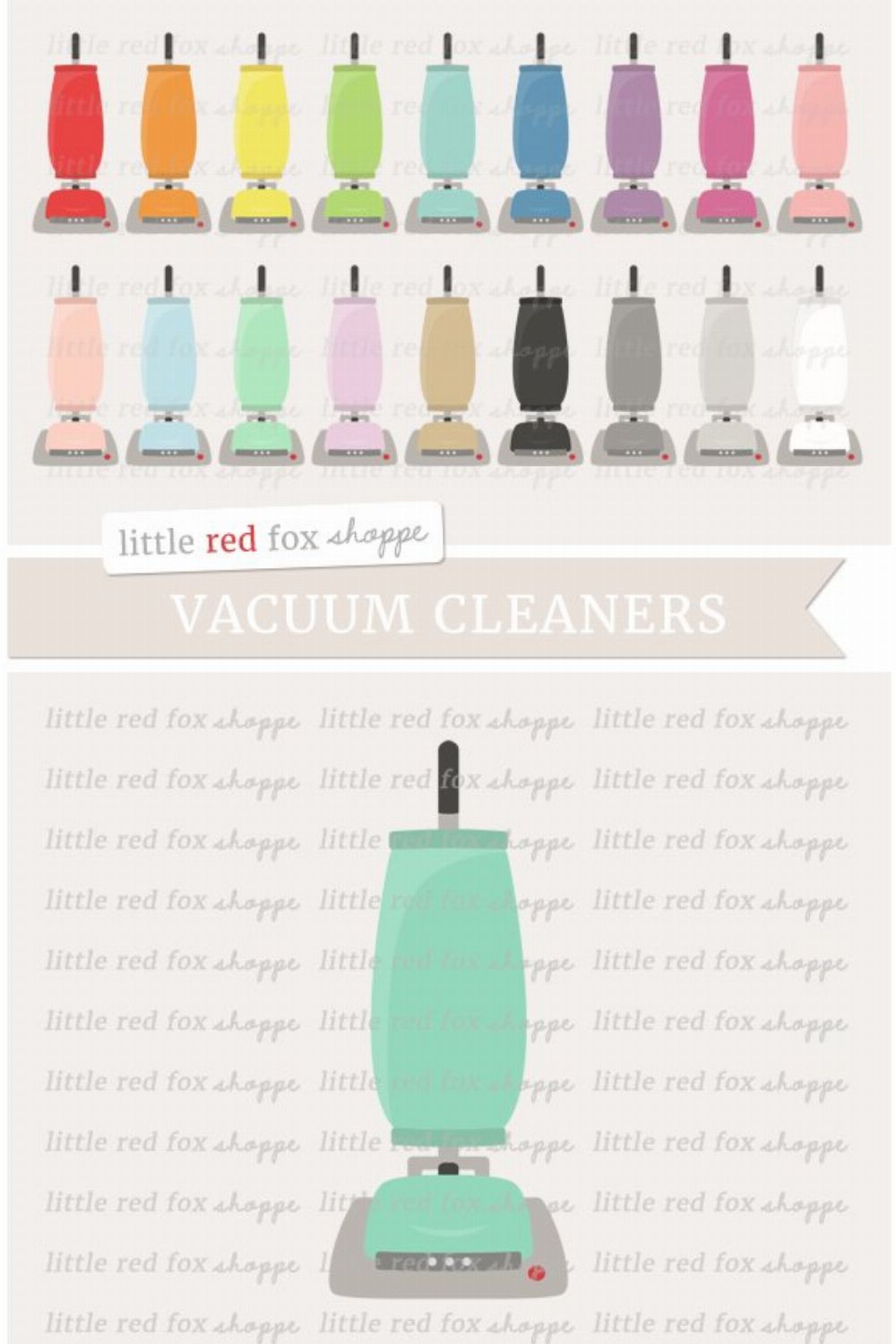 Vacuum Cleaner Clipart pinterest preview image.