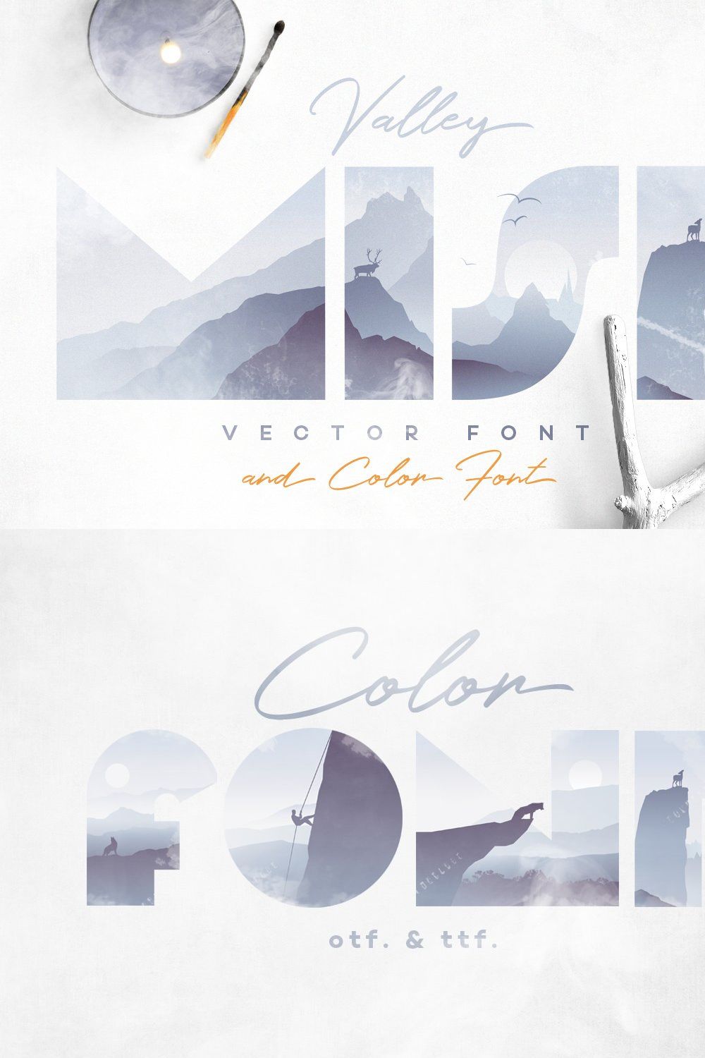 Valley Mist- SVG Color Font pinterest preview image.