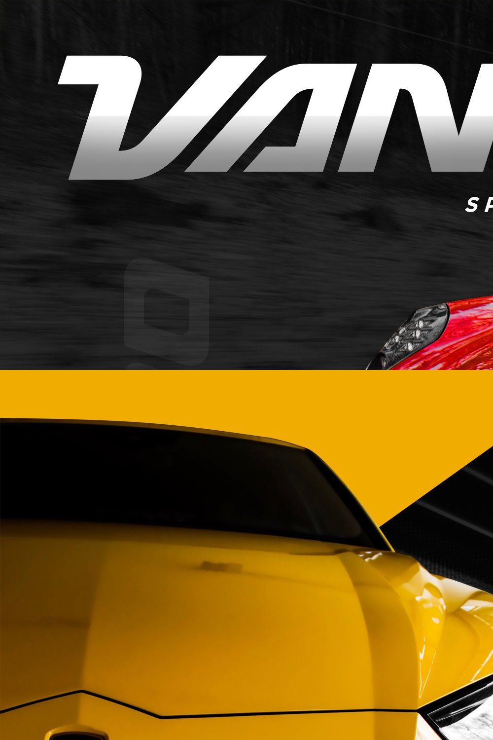 VANGO - Automotive Speed Font pinterest preview image.