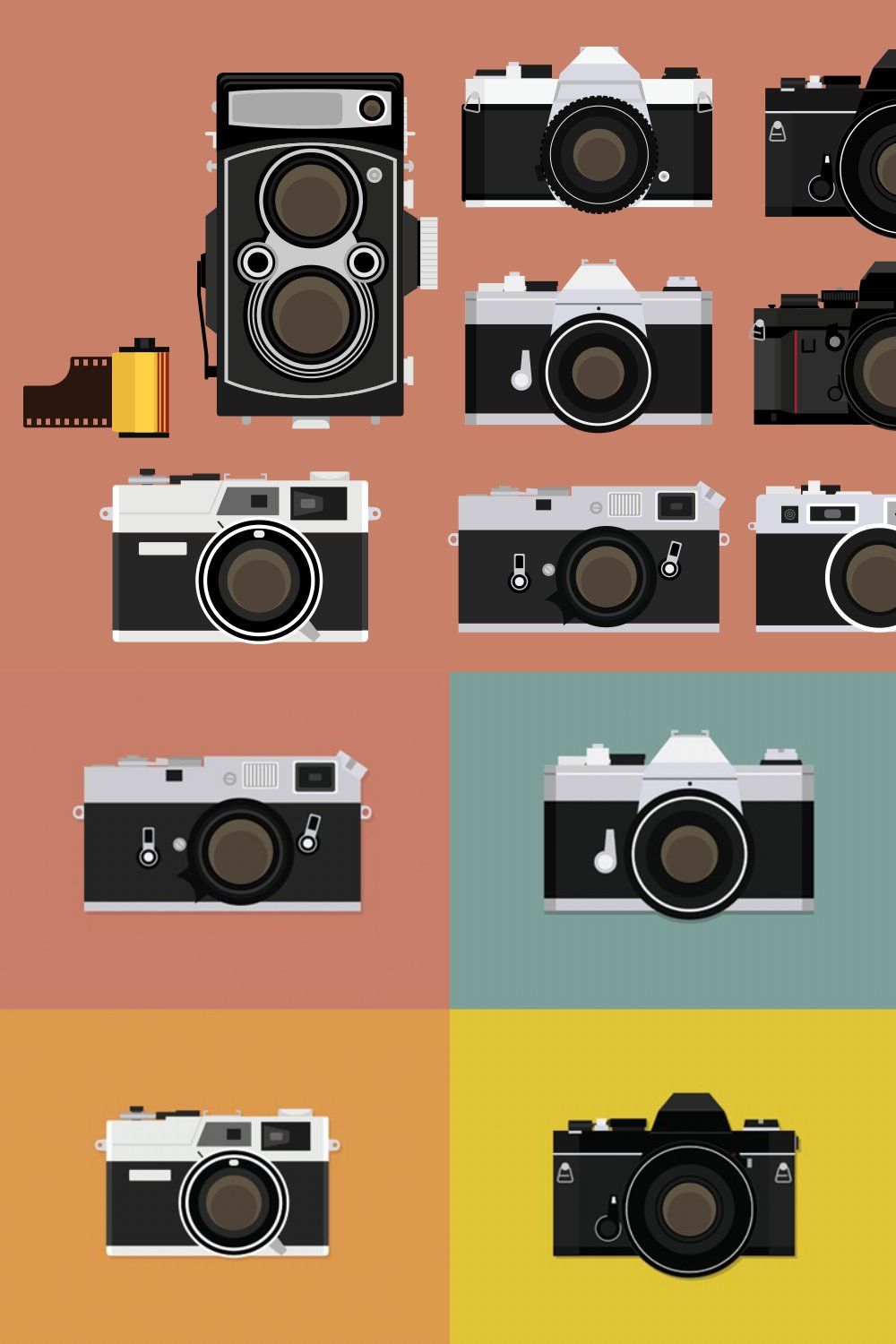 Vintage Camera Bundle pinterest preview image.