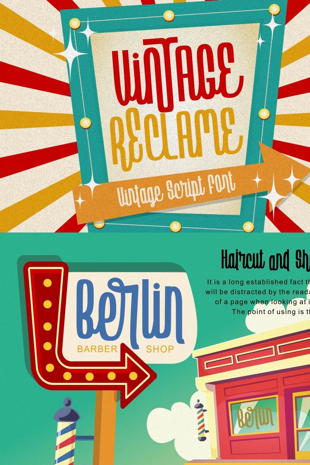 Vintage Reclame - Vintage Script pinterest preview image.