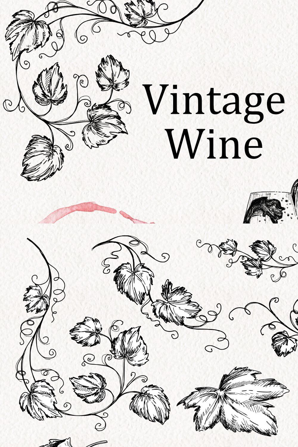 Vintage Wine pinterest preview image.