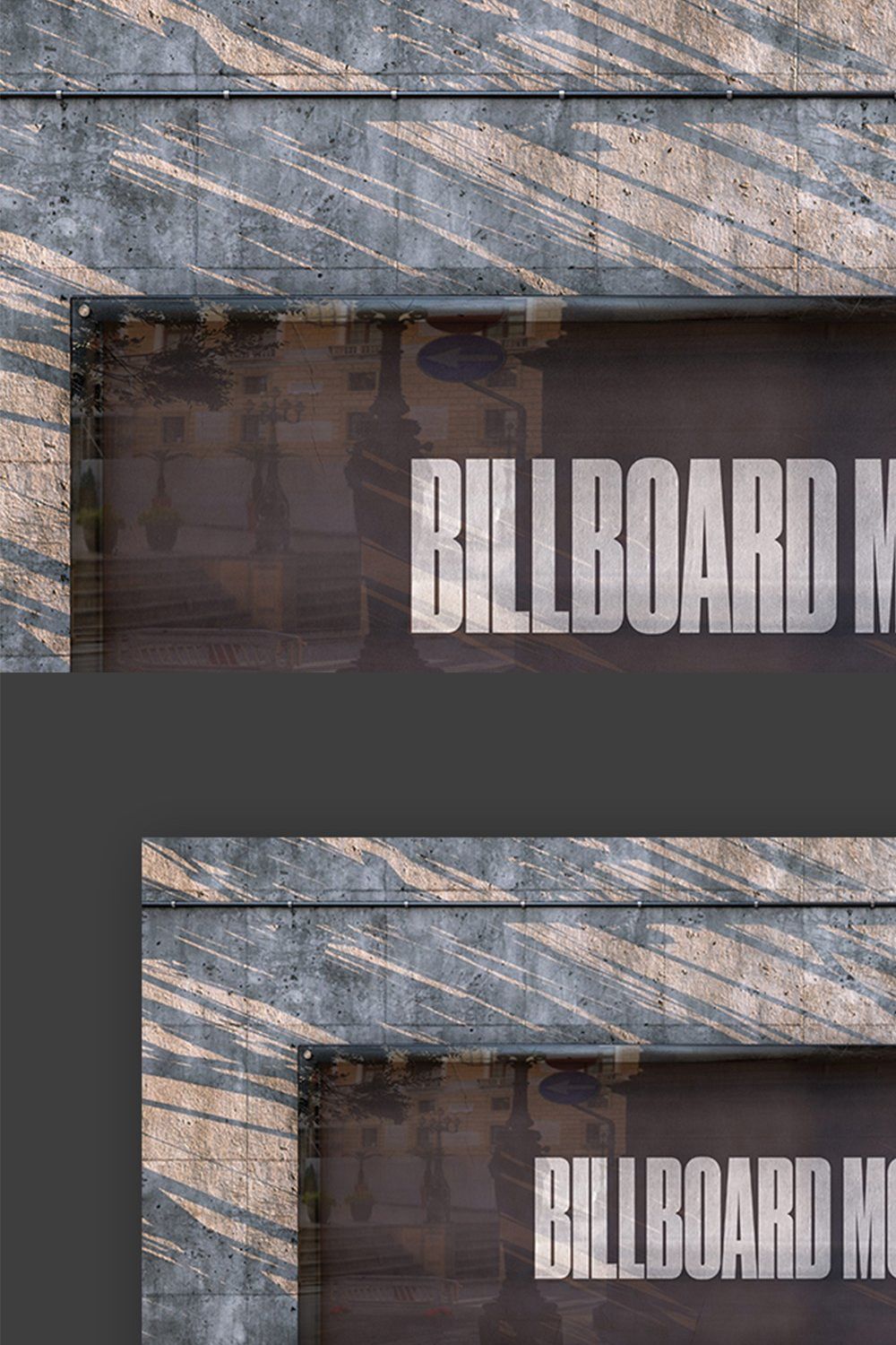 Wall Billboard Mockup - No. 002 pinterest preview image.