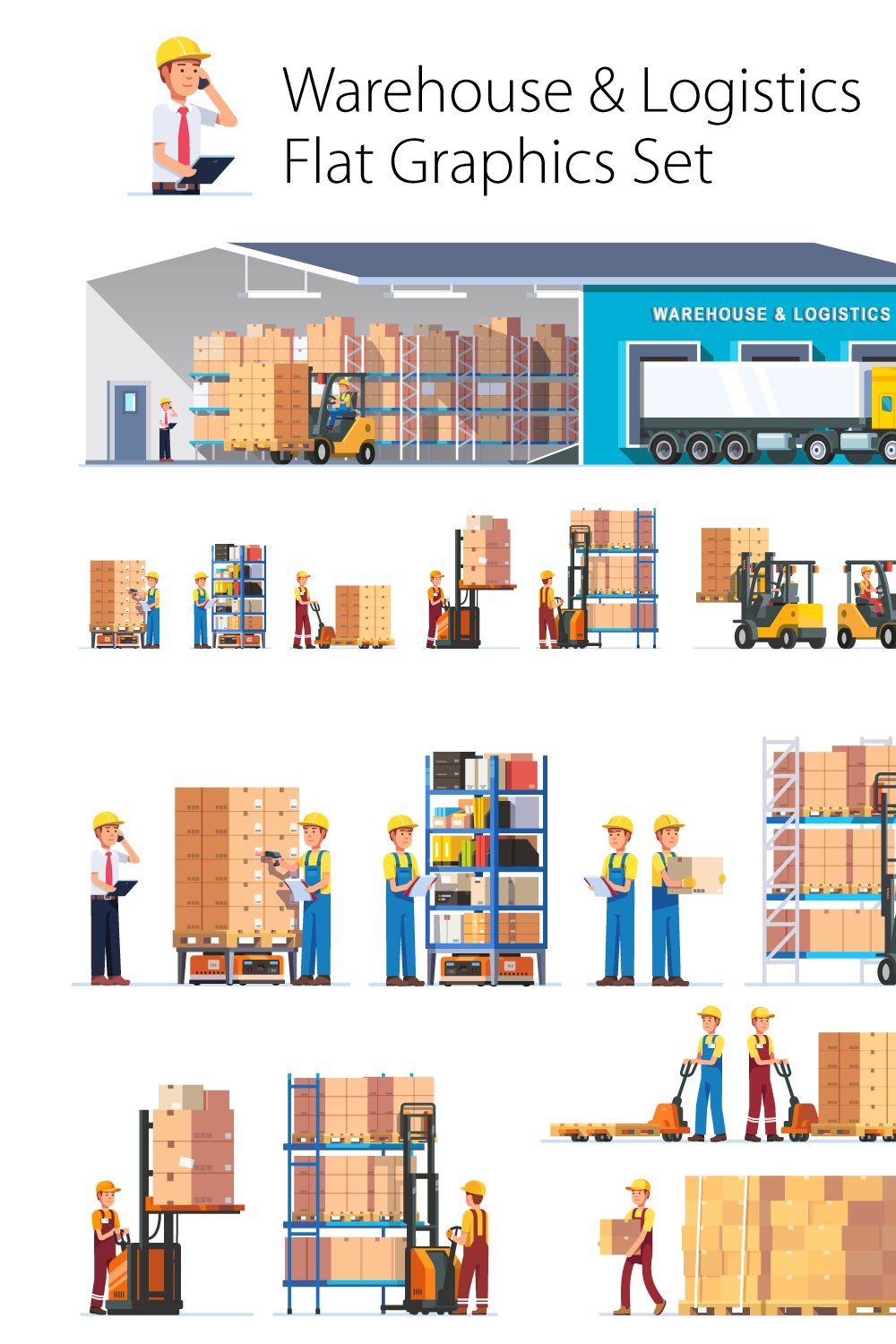 Warehouse & Logistics pinterest preview image.