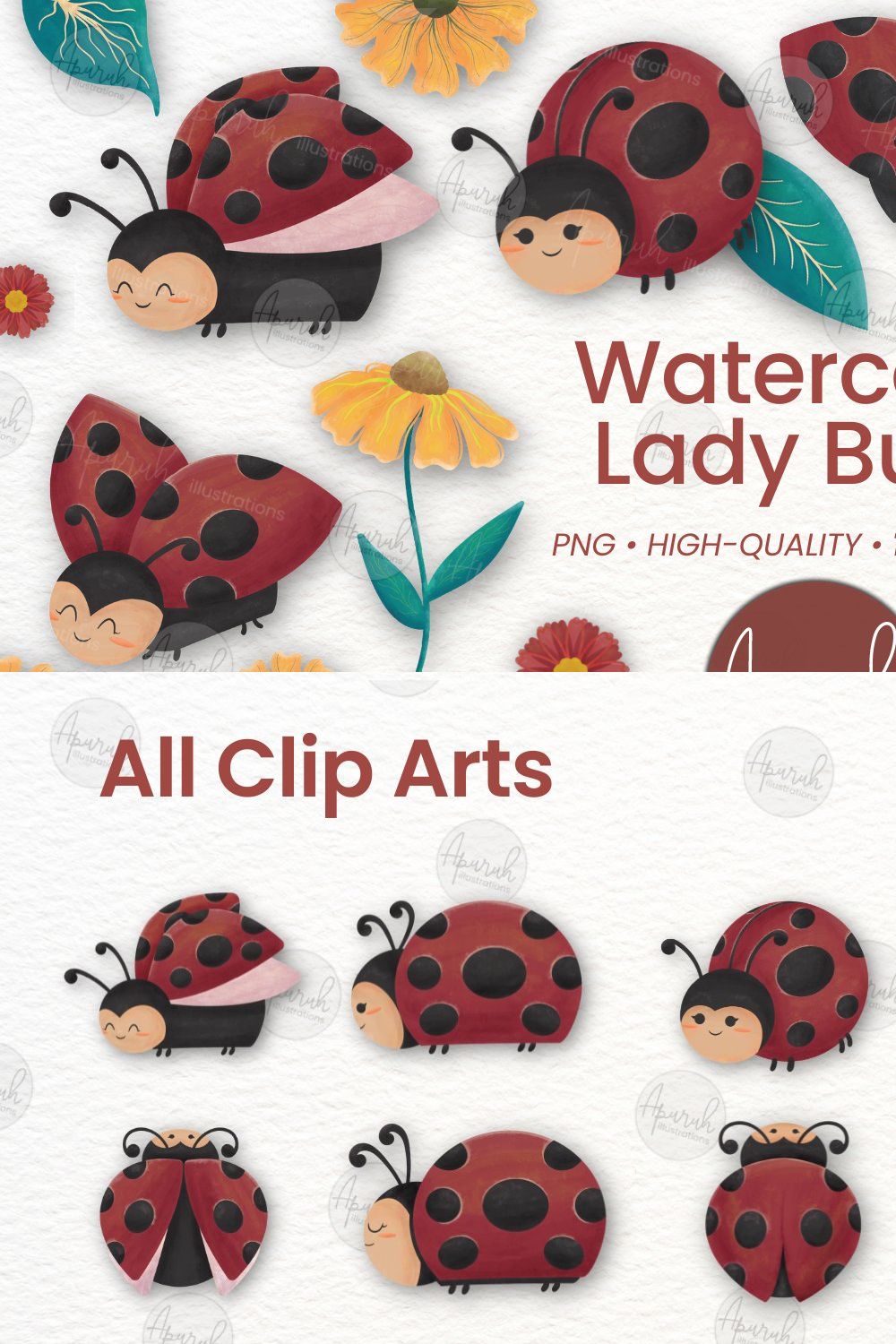 Ladybug clipart, cute ladybug png, bug clipart, love bug clipart