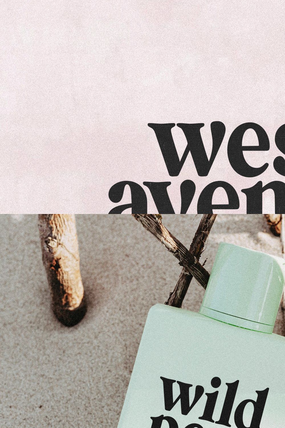 West Avenue | Modern Serif Font pinterest preview image.