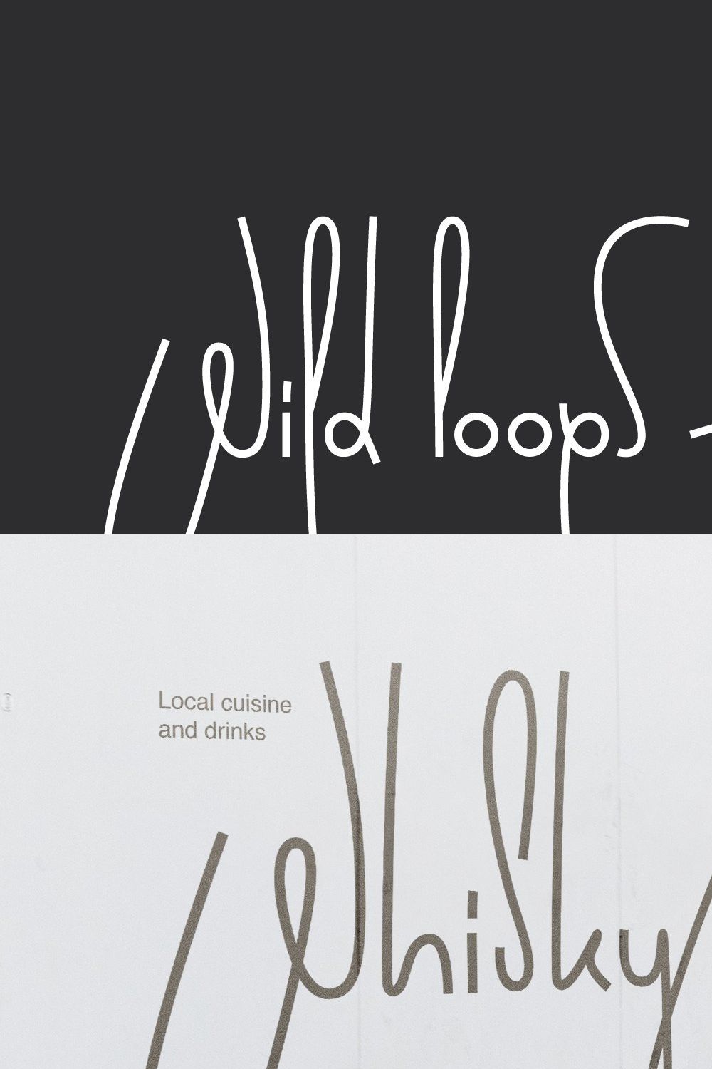 Wild Loops Handwritten Font pinterest preview image.