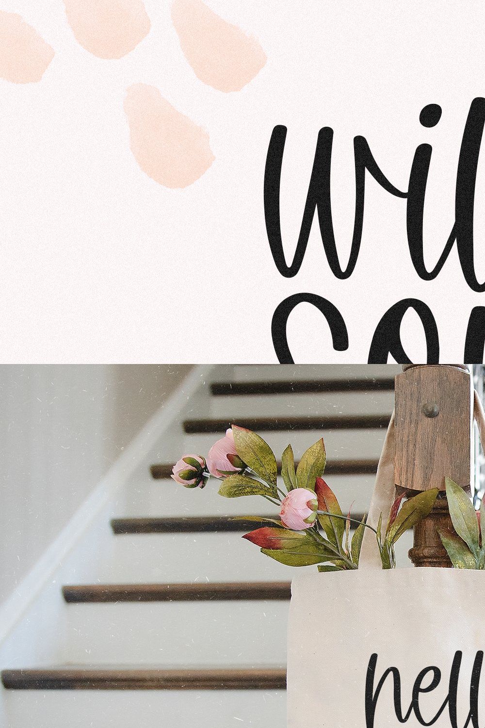 Wild Soul | Boho Script Font pinterest preview image.