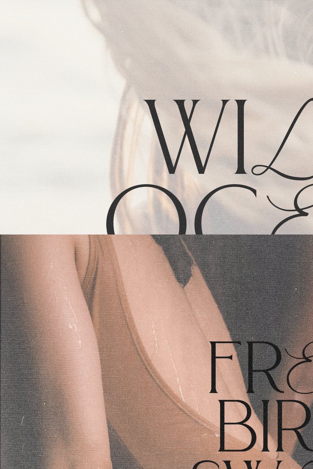 Wilde Ocean | Calligraphy Serif Font pinterest preview image.