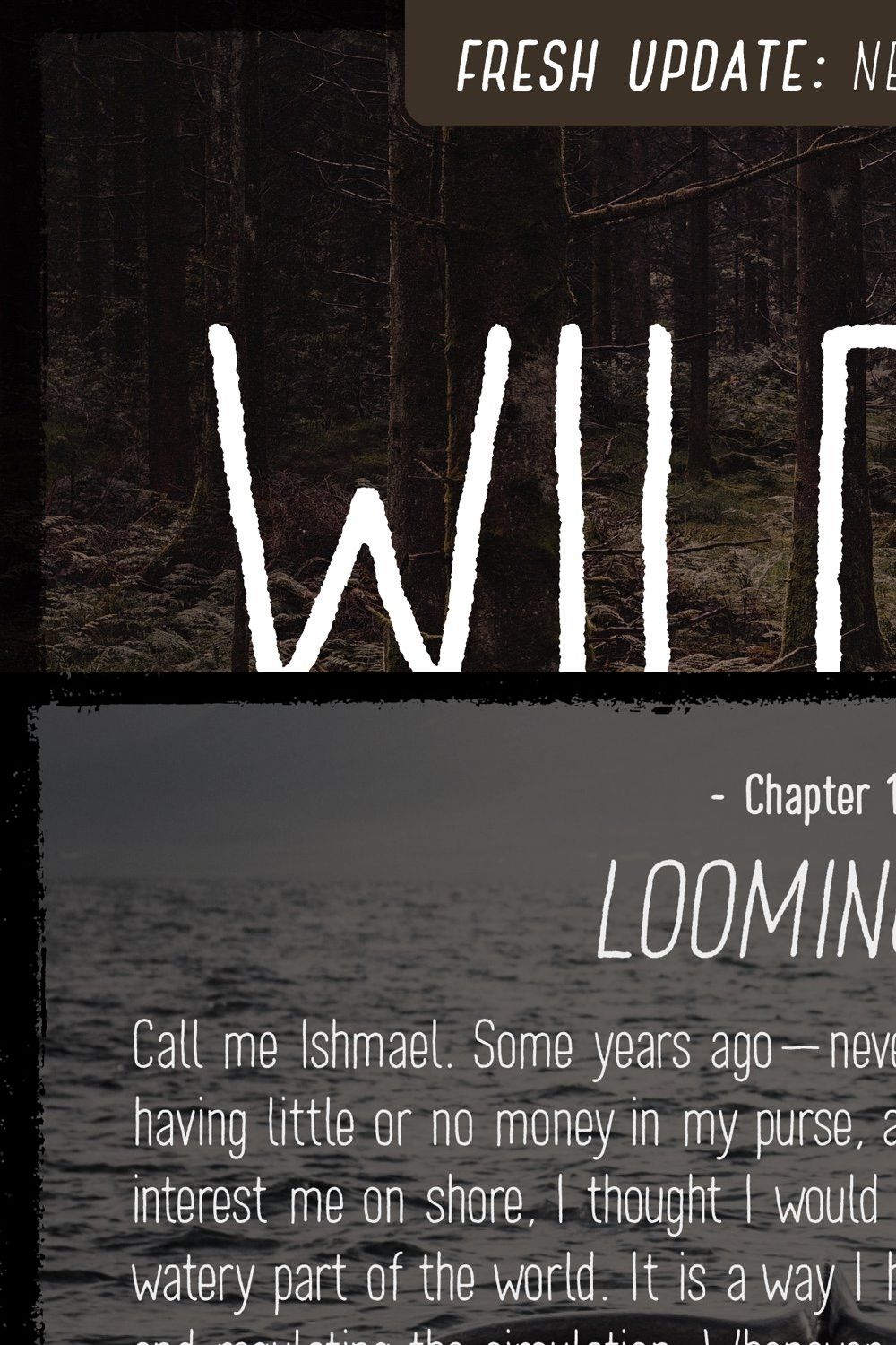 Wilder - A condensed sans serif pinterest preview image.