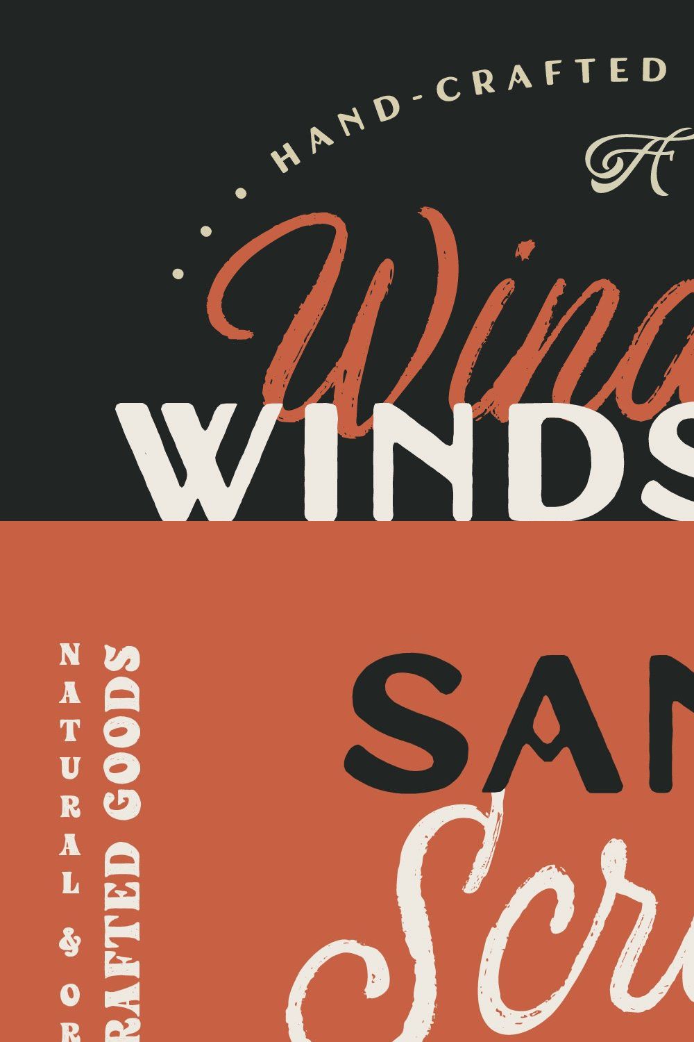 Windsore Font Trio pinterest preview image.