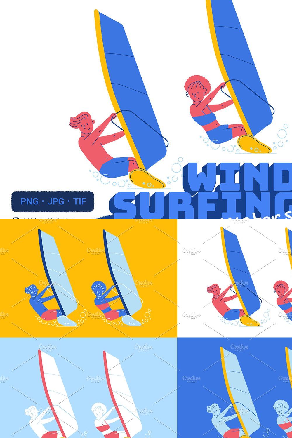 Windsurfing | Water Sports Couple pinterest preview image.